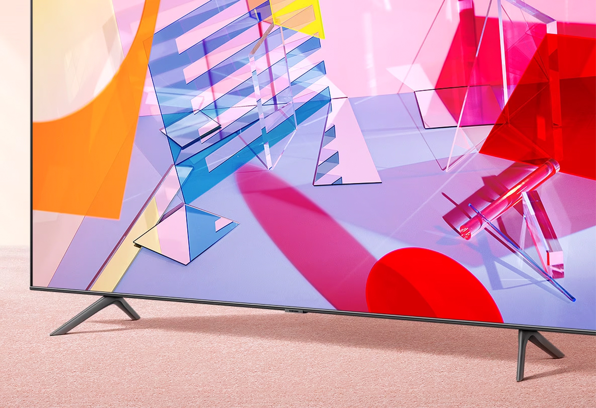 Εστιάζεται μέρος της οθόνης με διάφορα χρώματα.